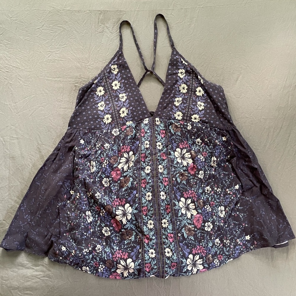 O’Neill Tie Back Floral Halter Top